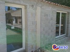 Coulissant à galandage ALU simple et double