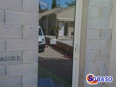 Galandage aluminium 1 vantail couleur blanc