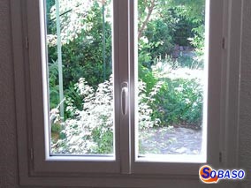 Menuiserie deux vantaux en PVC rénovation