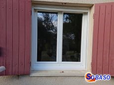 Fenêtre PVC vue de l'extérieur